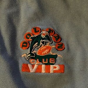 Women’s dolphin fan club polo shirt..$30